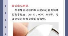 手机密码破解大揭秘（探究手机密码破解的3秒神秘技巧）