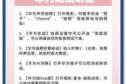 华为手机隐藏功能大揭秘！（发现华为手机的神秘之处，你所不知道的华为手机隐藏功能！）